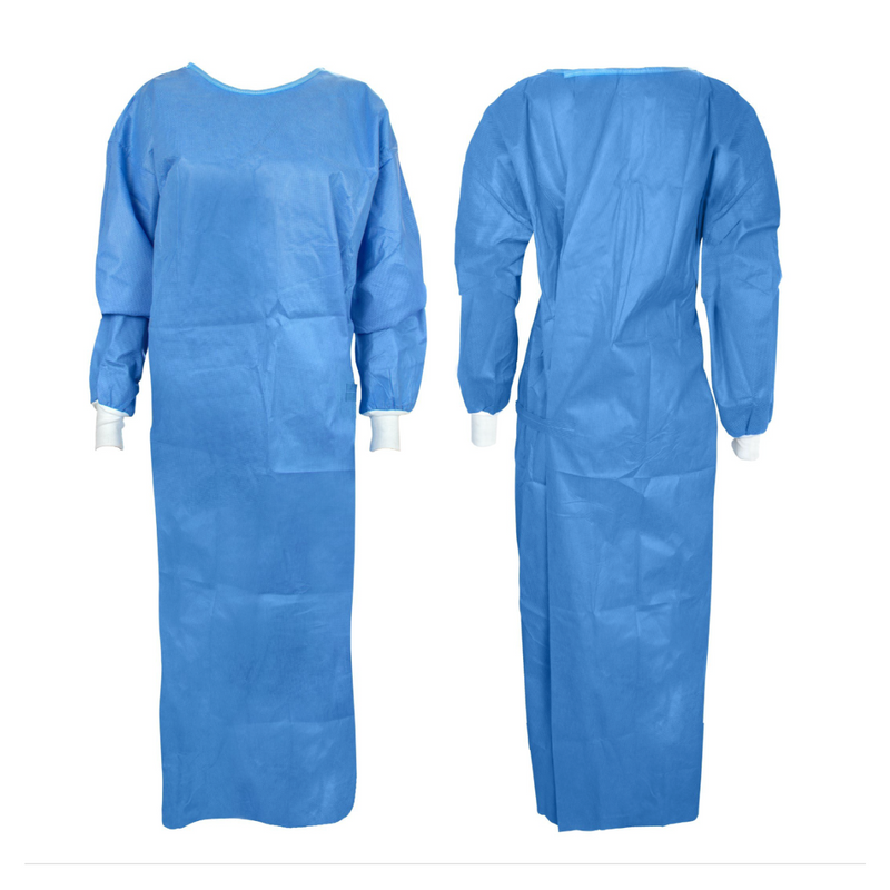 Cypress 66-3130-S Non-Reinforced Surgical Gown with Towel X-Large Blue Sterile AAMI Level 3  28/Case