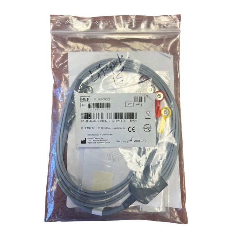 Physio-Control LIFEPAK 12/15 ECG Patient 6-wire PreCordial Lead Attachment Cable - Pre Owned