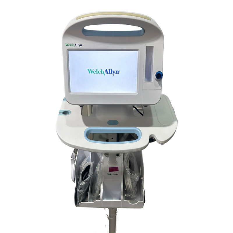 Welch Allyn Connex 6000 Vital Signs Monitor NIBP, SpO2, and Temperature w/ Cart Touchscreen