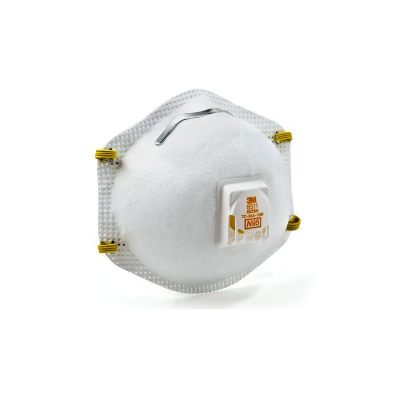 3M Particulate Respirator N95 8511 NIOSH w/ Exhalation Valve 10 Masks/Box