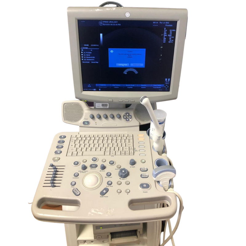 GE Logic P5 Ultrasound System w/ Printer & 2 Probes - Excellent Conditions - Refurbished