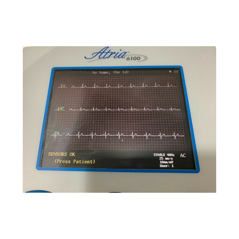 Burdick 6100 12-Lead EKG Electrocardiograph - Fully Refurbished