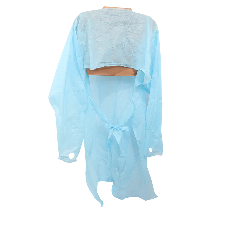 CPE Thumbloop Isolation Gown Blue XL 15 Units/Bag