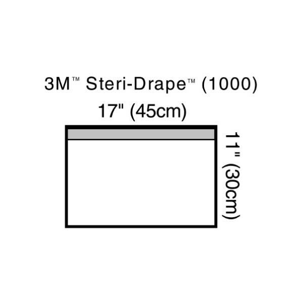 General Purpose Drape 3M™ Steri-Drape™ Small Towel Drape 17 W X 11 L Inch Sterile 10/Box
