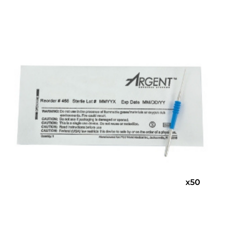 McKesson Argent™ Disposable Standard Needle Electrodes 20 mm X 8 mm - 50/Bx