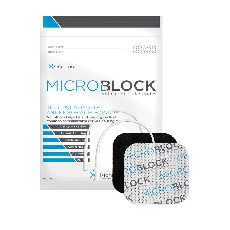 MicroBlock Antimicrobial Electrodes for Infection Prevention (10 Packs of 4 Units ea)