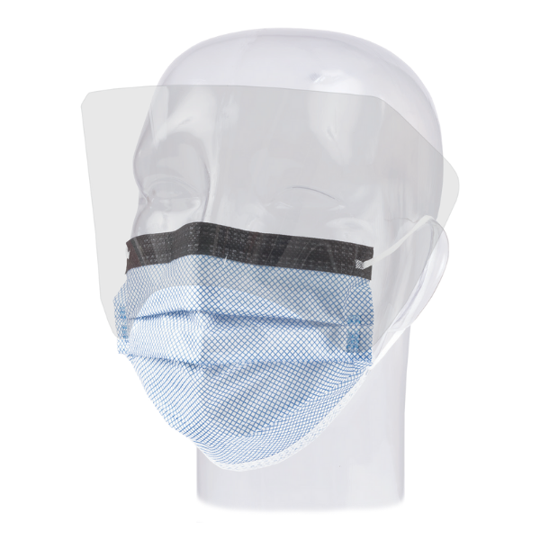 Precept FluidGard 160 Anti‑Fog Procedure Mask with Extended Shield ASTM F2100 Level 3 25 Masks/Box