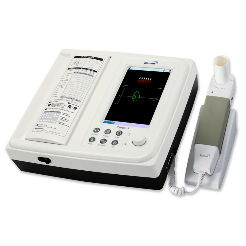 ECG with Spirometry by Bionet model Cardio7-S 