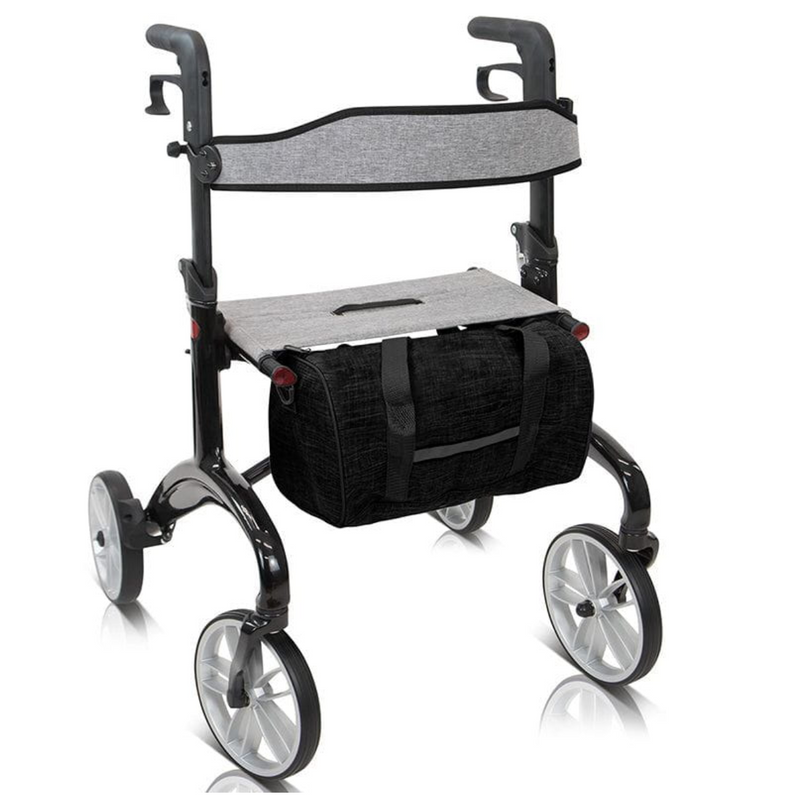 Carbon Fiber Rollator Walker with Seat and Backrest - Foldable
