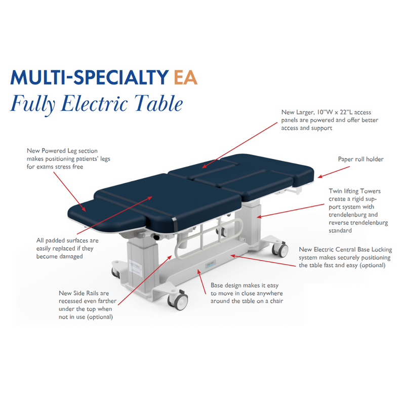 Oakworks Multi-Specialty Ergonomic Advantage Line Ultrasound Table 84797