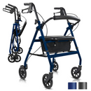 Vive Health Aluminum Lightweight Rollator Walker w/Seat