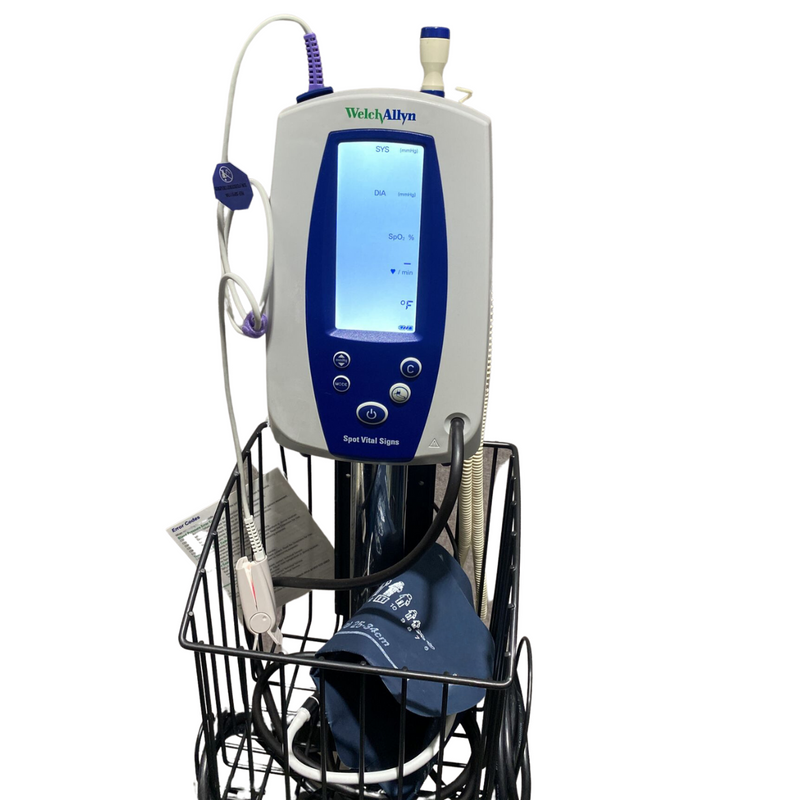 Welch Allyn Spot Vital Signs Monitor w/Cart - Fully Refurbished