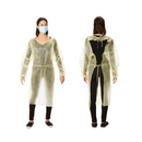 McKesson Isolation Gowns Yellow One Size Elastic Wrist 50/Bx Open Box