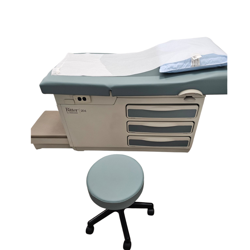 Midmark 204 Manual Examination Table - Refurbished w/New Upholstery