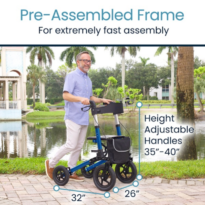 All Terrain Rollator Walker Sunstride for Any Surface