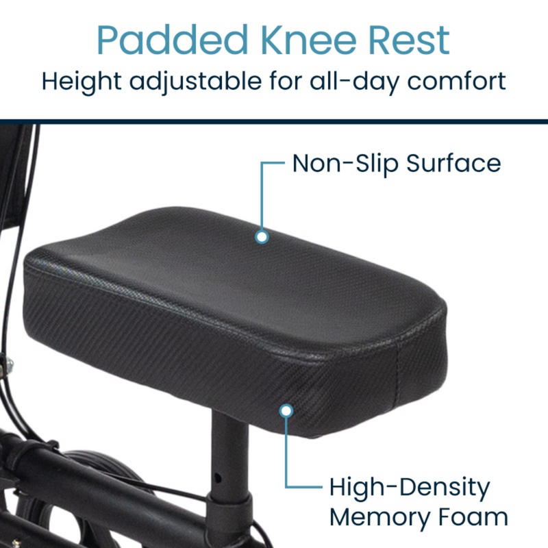 Core Knee Walker with Adjustable Height and Storage Bag