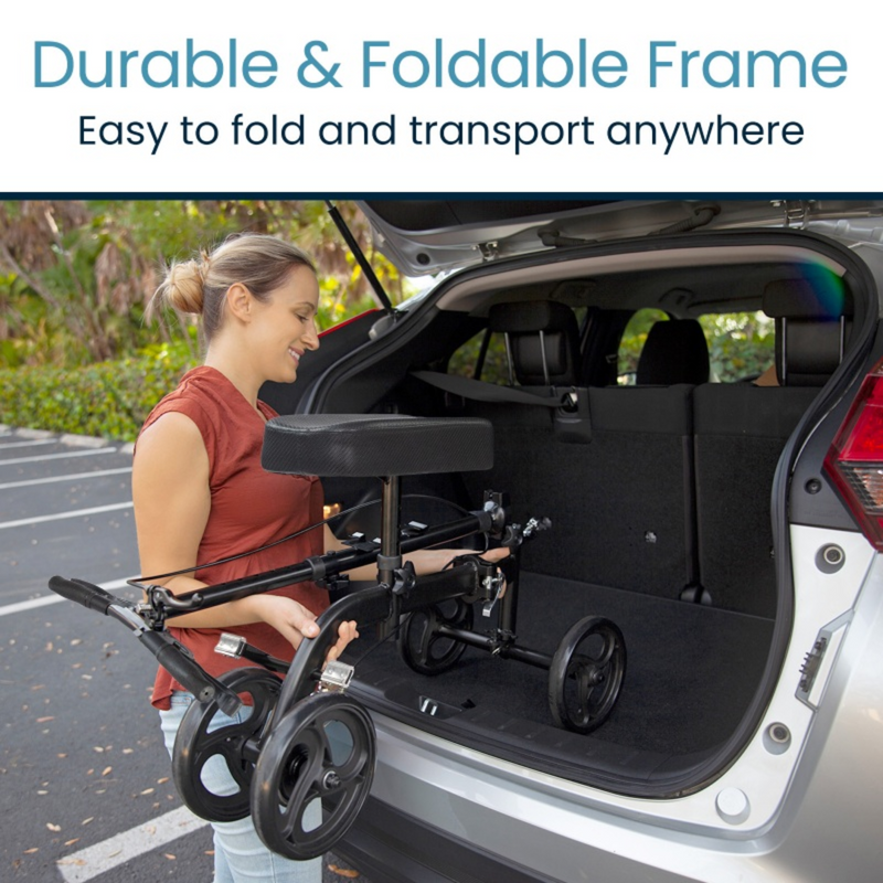 Core Knee Walker with Adjustable Height and Storage Bag