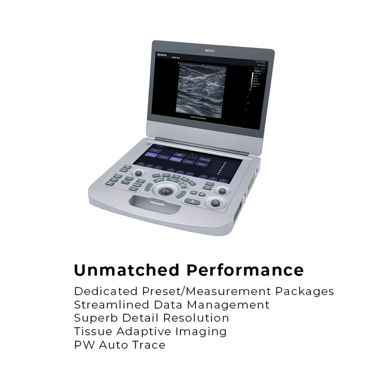 EDAN Acclarix AX3 Compact Ultrasound System (Two Transducer Ports)