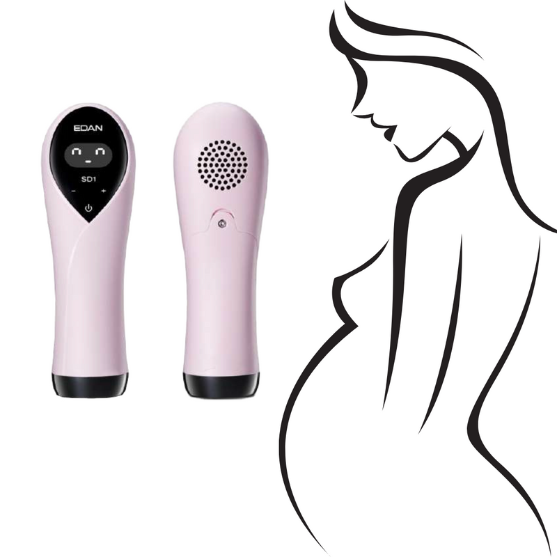 EDAN SD1 Ultrasonic Pocket Doppler -Pregnancy Fetal Heart Rate Digital Display in Ealy Trimester