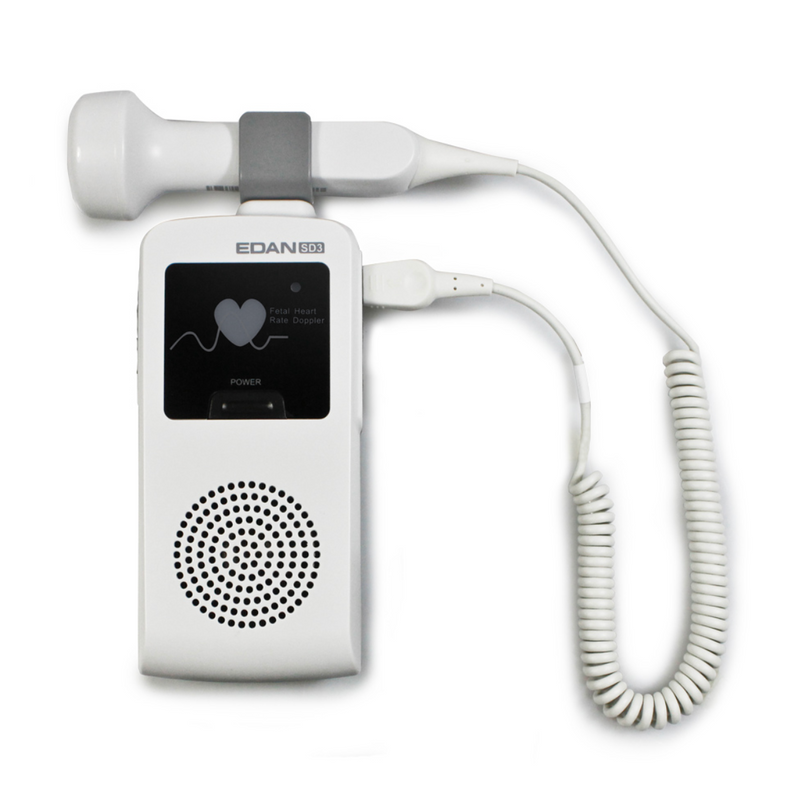 EDAN SD3 Lite Ultrasonic Pocket Fetal Doppler 2 / 3 MHz fetal probe / Baby Heart Doppler
