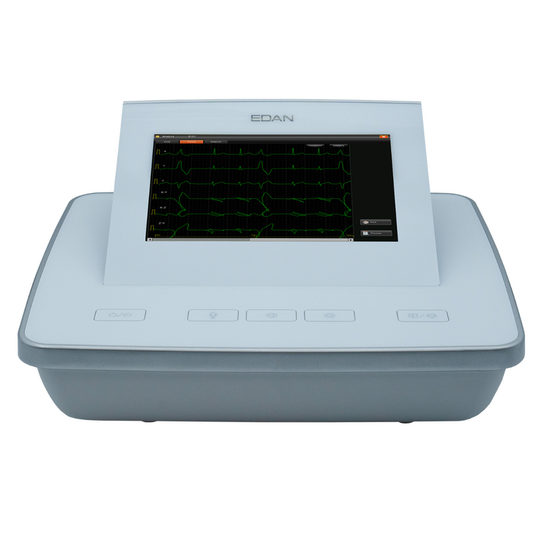 EDAN SE-1202 ECG Machine 12-Lead EKG Foldable 10" Touchscreen