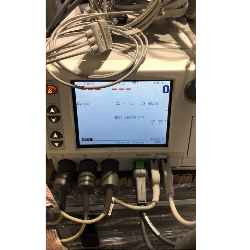 GE Corometrics 250cx Maternal Fetal Monitor FECG, TOCO, NIBP, Pulse, MSPO2 - Fully Refurbished