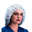 Lightweight Polypropylene Bouffant Cap, 100% Latex Free, White, 21", 40/Bag
