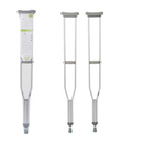 McKesson Push-Button Aluminum Crutches with Wing Nut Hand Adjustments - Tall Adult 8 Pairs/Case