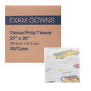 McKesson Tidi Pediatric Exam Gown Medium 50/Bx 21"x36"