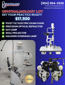 Ophthalmology Lot S4 Optik 1800 Combo Electric Exam Chair, Phoropter, Slit Lamp
