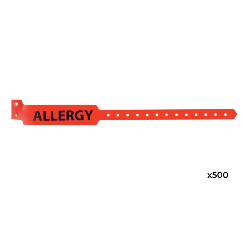 Precision Dynamics 5055-16-PDM Identification Wristband Sentry® Superband® Medical Alert Bands® Permanent Snap Allergy 500/Bx