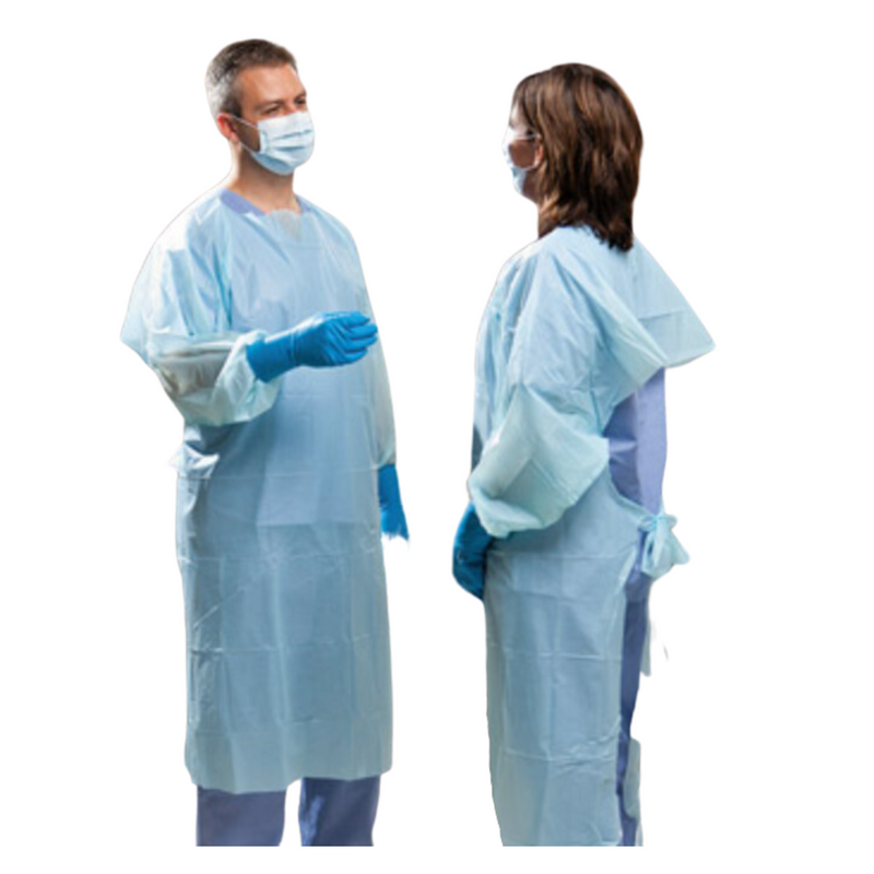 Protective Procedure Gown SafetyPlus Polyethylene Gown TIDIShield One Size 15/PK 5PK/CS