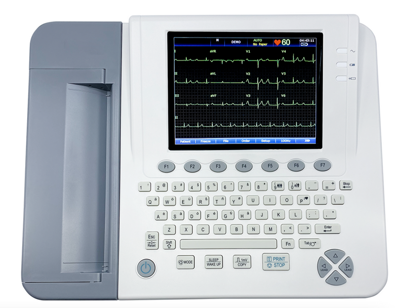 Edan SE-1200 Express ECG - Electrocardiograph - 12-Lead - Touchscreen