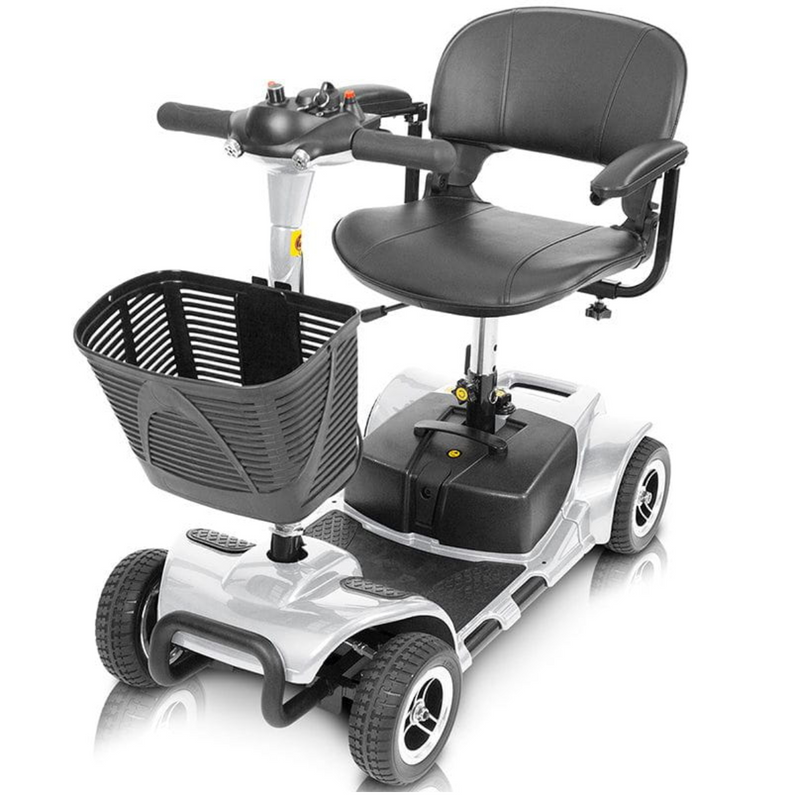 Vive Health 4 Wheel Mobility Power Scooter (Black, Blue, Pink, Silver) w/ Headlights - FREE SHIP