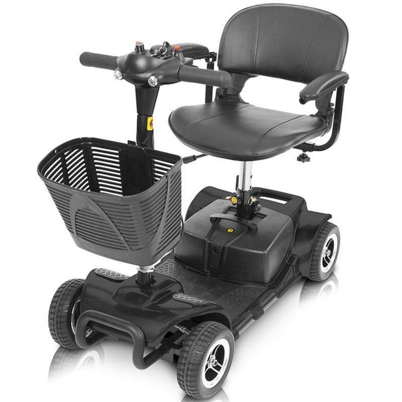 Vive Health 4 Wheel Mobility Power Scooter (Black, Blue, Pink, Silver) w/ Headlights - FREE SHIP