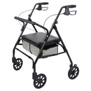 Vive Health Bariatric Rollator Walker with Seat and Backrest 500lbs Capacity