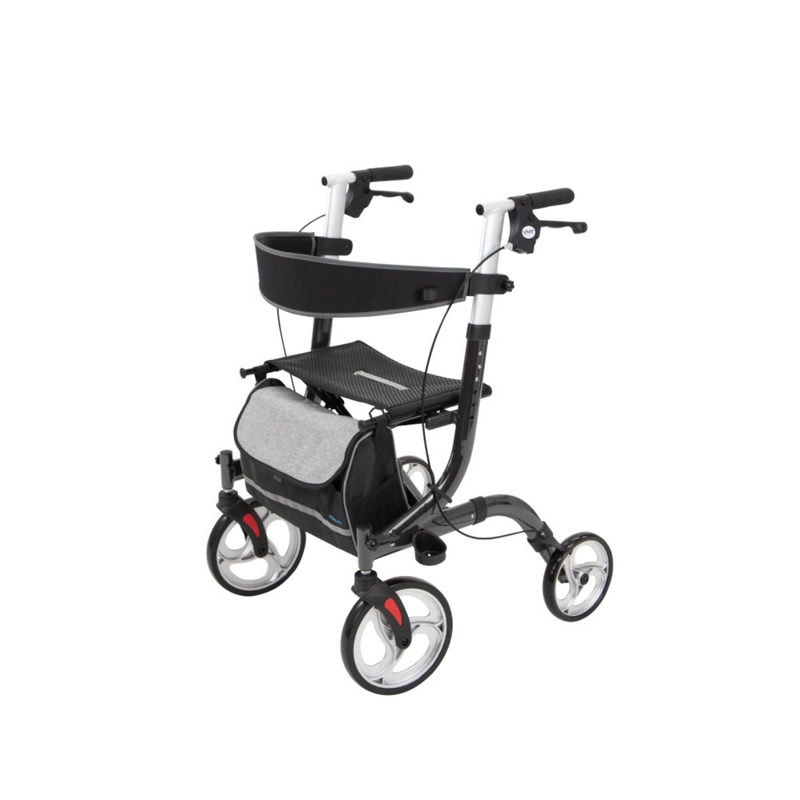 Vive Health Everglide Rollator Walker (Model S) Seat, Cane Holder, and Backrest