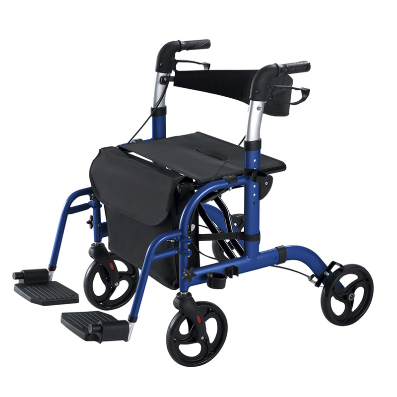 Vive Health Wheelchair Rollator Walker 300Lbs Capacity
