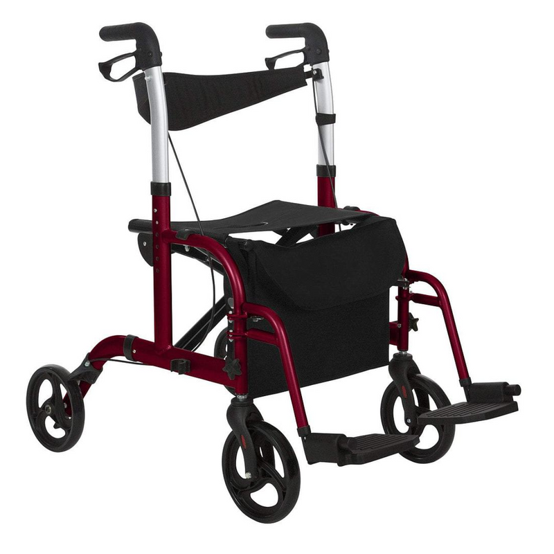 Vive Health Wheelchair Rollator Walker 300Lbs Capacity