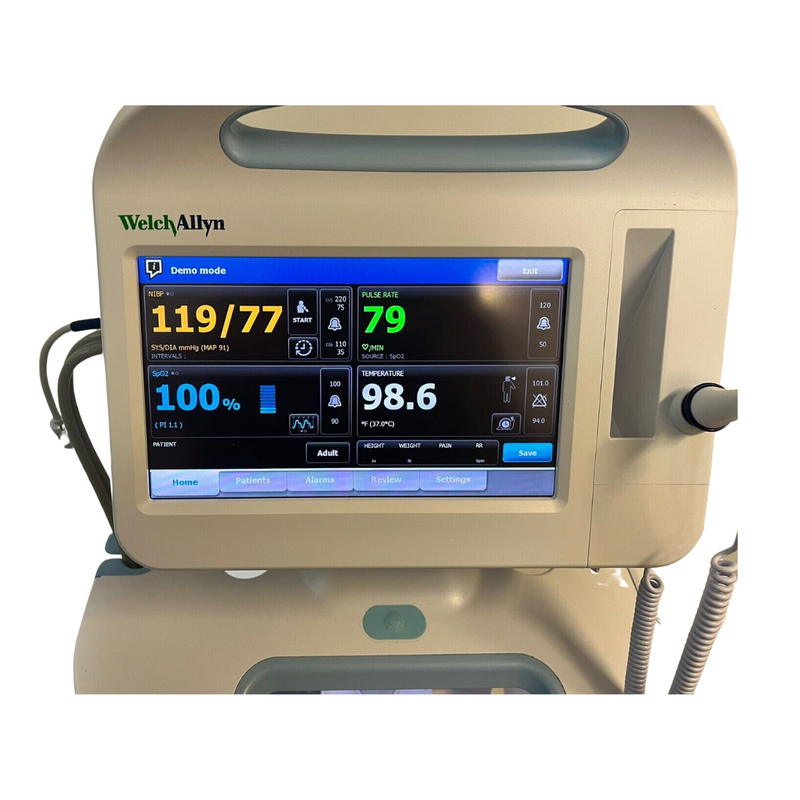 Welch Allyn Connex 6000 Vital Signs Monitor NIBP, SpO2, and Temperature w/ Cart Touchscreen