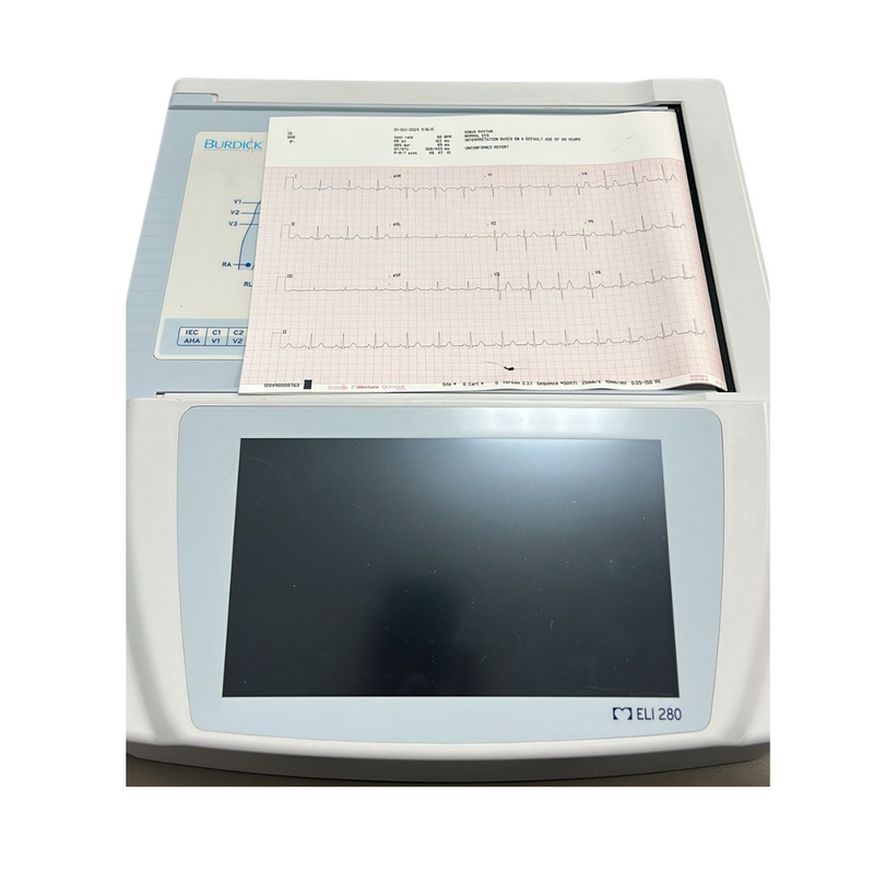 Mortara ELI 280 Electrocardiograph 12-Lead EKG Fully Refubrished - Touchscreen