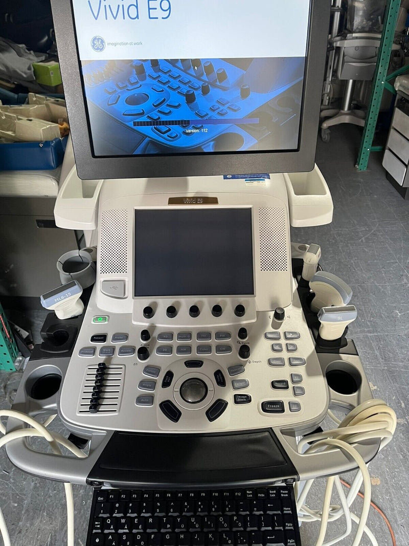 GE Healthcare Vivid E9 Ultrasound Fully Refurbished w/4 Probes