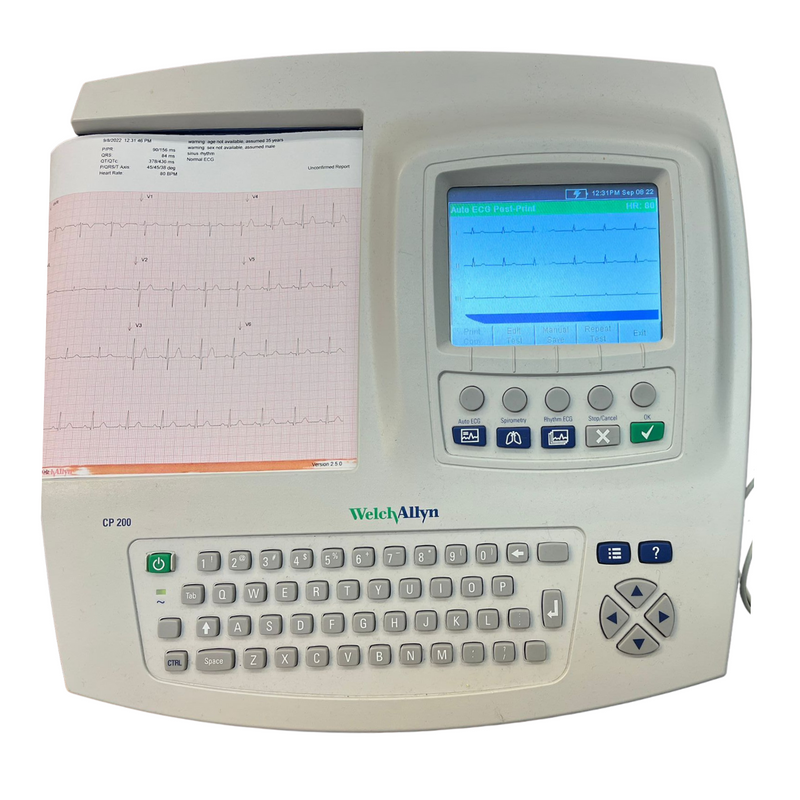 Welch Allyn CP200 EKG 12-Lead Electrocardiograph Fully Refurbished