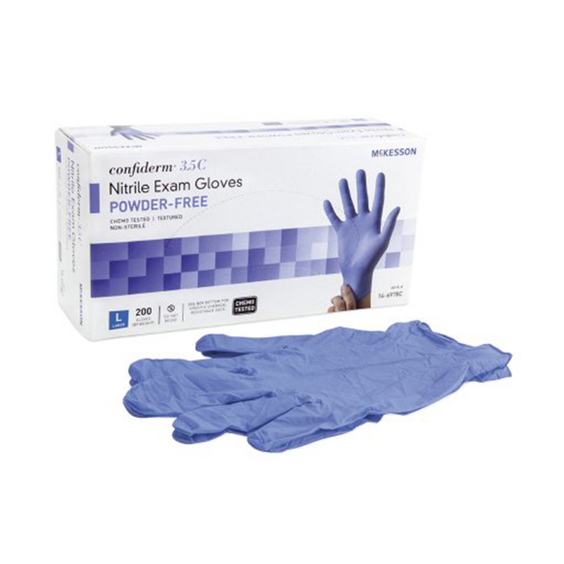 McKesson Confiderm 3.5 Nitrile Exam Gloves / Powder Free  