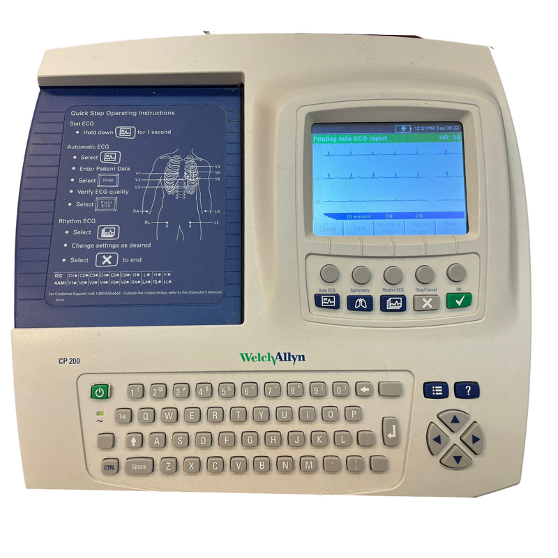 Welch Allyn CP200 EKG 12-Lead Electrocardiograph Fully Refurbished