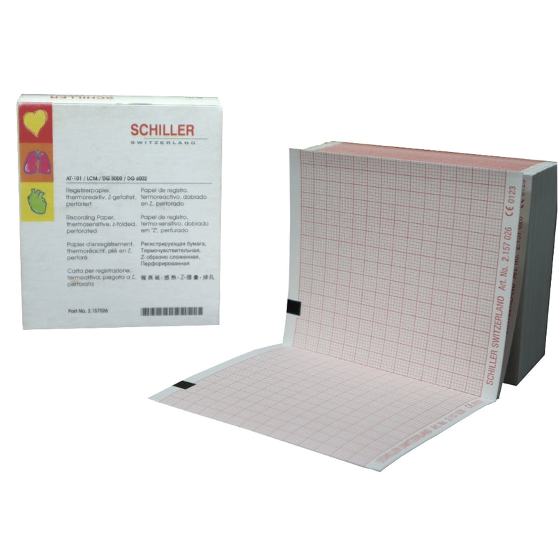 Schiller EKG Recording Paper for AT-101, LCM, DG 5000 and DG 6002  Pack 
