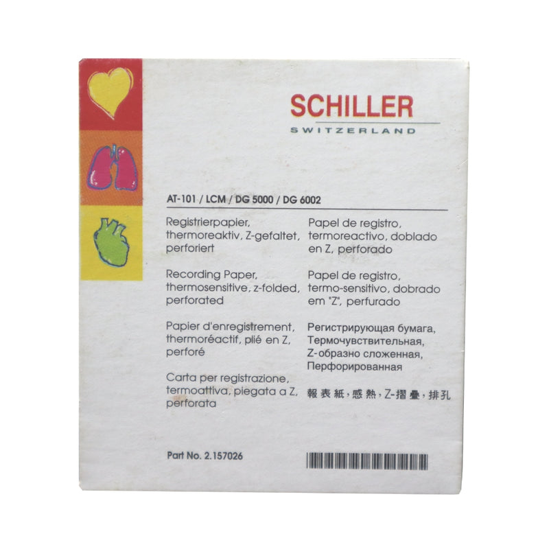 Schiller EKG Recording Paper for AT-101, LCM, DG 5000 and DG 6002 