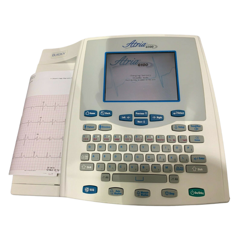 Burdick 6100 12-Lead EKG Electrocardiograph - Fully Refurbished