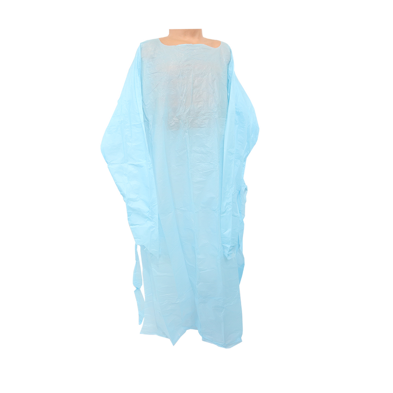 CPE Thumbloop Isolation Gown Blue 15 Units/Bag