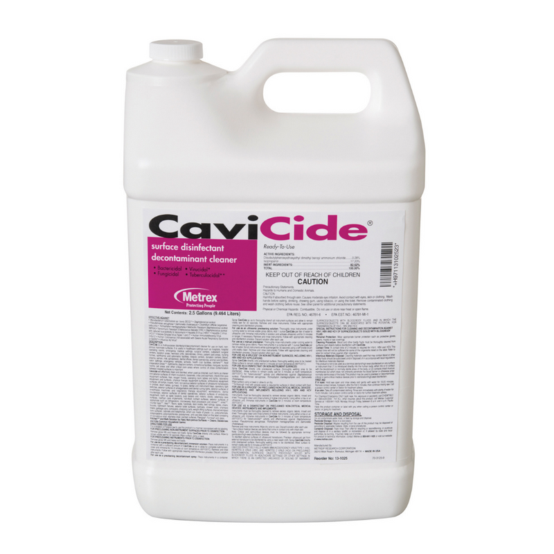 Cavicide Surface Disinfectant Cleaner 3-min Kill Time 2.5 GAL